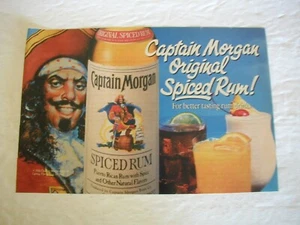 VINTAGE 1983 CAPTAIN MORGAN SPICED RUM PUERTO RICAN RUM WITH SPICE PRINT AD L022 - Picture 1 of 1