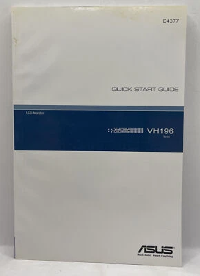 ASUS LCD Monitor VH196 Series Quick Start Guide - Image 1 of 3