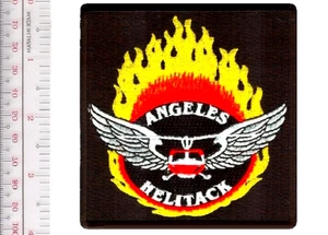 Helitack Angeles National Forest Helicopter Forest Fire Crew Patch vel hooks - Picture 1 of 1