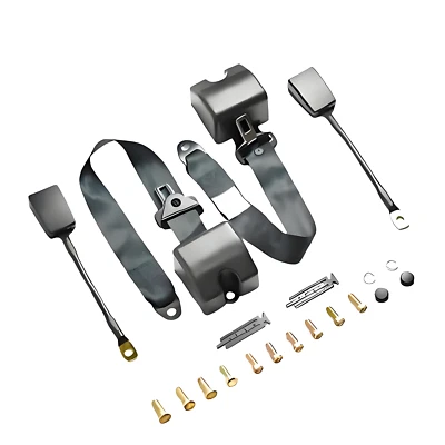 2x 3 Point Automatic Seat Belt Universal Seat Belt Whip E-Test - Image 1 of 4