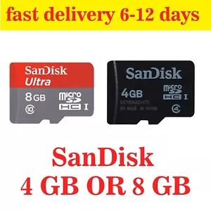 Bulk buy 4GB/ 8GB SanDisk Ultra Micro SD Card 8GB TF Card class 10 U1 - Picture 1 of 5