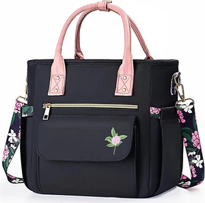 Deluxe Large Insulated Lunch Bag Box Women - Leakproof Waterproof Cooler with Mu - Picture 1 of 9