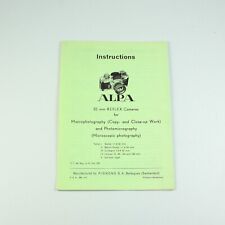 Alpa Macrophotography & Photomicrography Instruction Manual