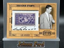 2010 Panini Century Collection #50 Luis Aparicio Souvenir Stamps Auto 3/4