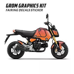 For Honda MSX 125 Grom 2021 2022 2023 Gradient Orange Body Fairing Wrap Sticker - Foto 1 di 5