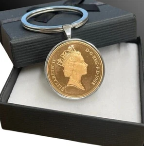 New Two Pence 2p Luxury Coin Keyring - Choose Your Date - Birthday Gift - Picture 1 of 4