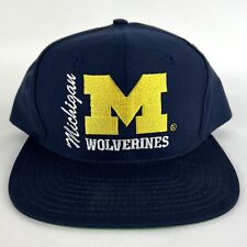 Vintage Front Row NCAA University Of Michigan Wolverines Snapback Hat