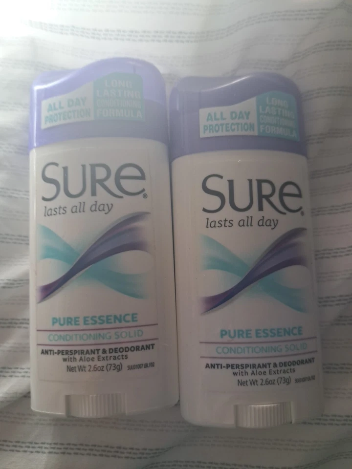 2 *EXPIRED* Sure Pure Essence Antiperspirant & Deodorant 2.6oz Discontinued - Image 1 of 1