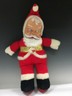 Vintage Rubber Face Santa Claus Plush Stuffed Jolly Doll Fuzzy Fur Christmas 24"