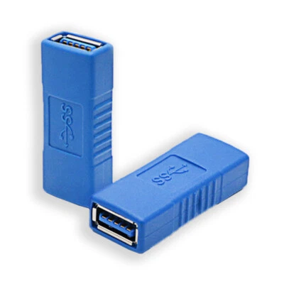USB 3.0 Buchse Doppelbuchse Verlängerungs- Adapter Kabelverlängerung Verbinder - Bild 1 von 4