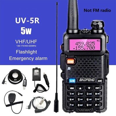 Portable Transceiver Radio Scanner Handheld Police EMS HAM VHF FM 2 Way US