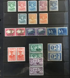 BC BASUTOLAND 1938-47 KGVI M/MINT  COLLECTION - Picture 1 of 1