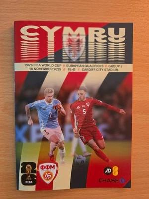 "UNOFFICAL/PIRATE"  FIFA WORLD CUP~WALES V NORTH MACEDONIA~18/11/2025 - Image 1 of 2