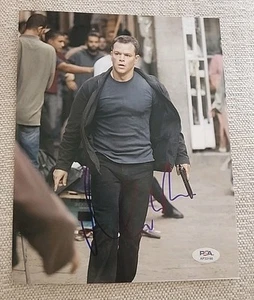 MATT DAMON SIGNIERTES 8 X 10 FOTO JASON BOURNE IDENTITÄT PSA/DNA AUTHENTIFIZIERT #AP33190 - Bild 1 von 2