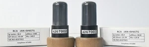 6V6GT\G VT107A RCA Black Coated Glass Amplitrex tested Qty 1 MP# 4267002-3 - Picture 1 of 6