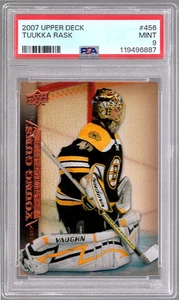 TUUKKA RASK 2007-08 Upper Deck Young Guns ROOKIE PSA 9 Mint Boston Bruins RC - Picture 1 of 2