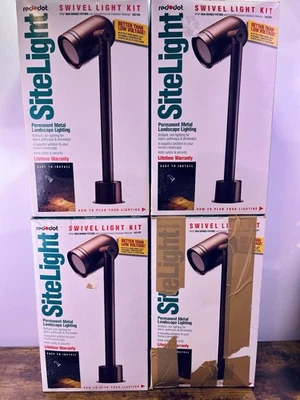 Juego de 4 luces giratorias Red Dot SiteLight K821BR metal paisaje 17,5 bronce Foto 1 de 4