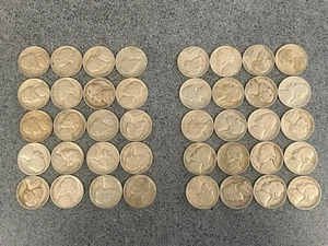 Full Roll (40) 1938 D United States Circulated Jefferson Nickels - Picture 1 of 7