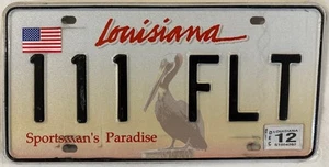 TRIPLE 1 FLT 111 Nummernschild 111 Repeating Fred Frank Francis Fiona Faye - Bild 1 von 9