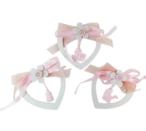 Applicazione Cuore E Fiore Carrozzina Rosa Pz 12 - Imagen 1 de 3
