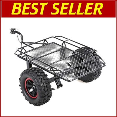 Custom Metal Trailer Hopper for 1/10 Traxxas HSP Redcat RC Crawler Cars - Image 1 of 4