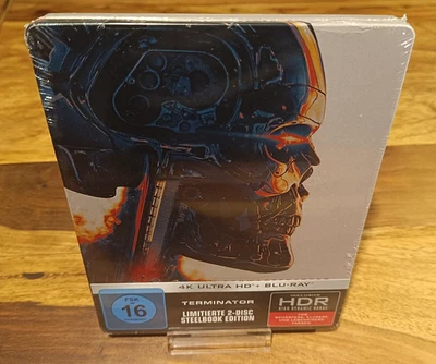 ⚡️ 	Terminator 4K UHD + Bluray Steelbook *NEU / OOP / RAR* ⚡️ - Bild 1 von 2