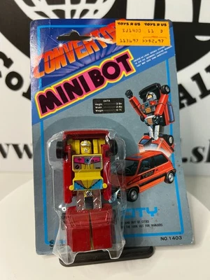 Convertors Minibot Robot Action Figure Transformers City MOC Sealed Good Card - Image 1 of 4