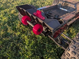 Wheelie Bar Wheels (w/ Bearings) - Compatible w/ Arrma 8S - Picture 1 of 16