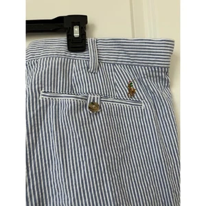 Polo Ralph Lauren Tall Herrenhose 44x36 blau weiß gestreift Stretch Classic Fit - Bild 1 von 7