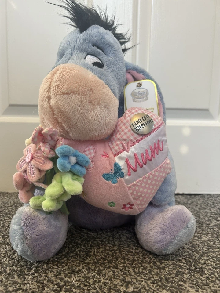 Rare Disney Store Exclusive Limited Edition Eeyore Mothers day Plush Teddy BNWT - Image 1 of 4
