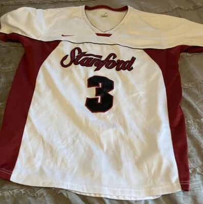 Camiseta deportiva Stanford Cardinal Softbol NIKE Dri Fit DE COLECCIÓN Hecha en EE. UU. Blanca #3 XL Foto 1 de 4