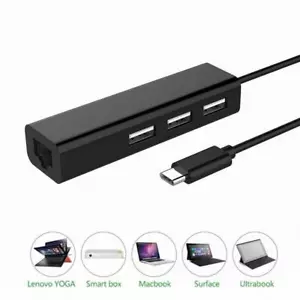 Adattatore Convertitore USB-C a Ethernet Internet LAN 10/100Mbps USB-3.0 N0U2 F1 Z5A9 - Foto 1 di 10