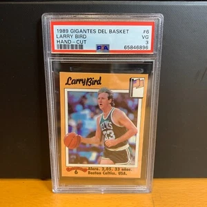 Gigantes Del Basketball 1989 (corte a mano) - Larry Bird #6 - Boston Celtics PSA 3 - Imagen 1 de 5