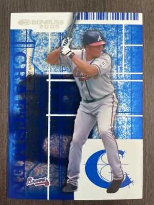 2005 Donruss Baseball Andruw Jones Craftsmen Insert SP #C-4 serial /2000 - Image 1 of 2