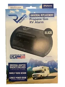 RV Safe RVLP-2B Propane Gas Leak Detector Alarm 2-Wire Black - Foto 1 di 2