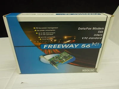 Freeway 56 PCI Data/Fax Modem, 56K, intern, V.92 standard, PCI - Bild 1 von 3