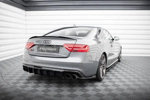 Heck Ansatz Diffusor für Audi S5 Coupe / Sportback 8T FL schwarz Hochglanz - Afbeelding 1 van 6