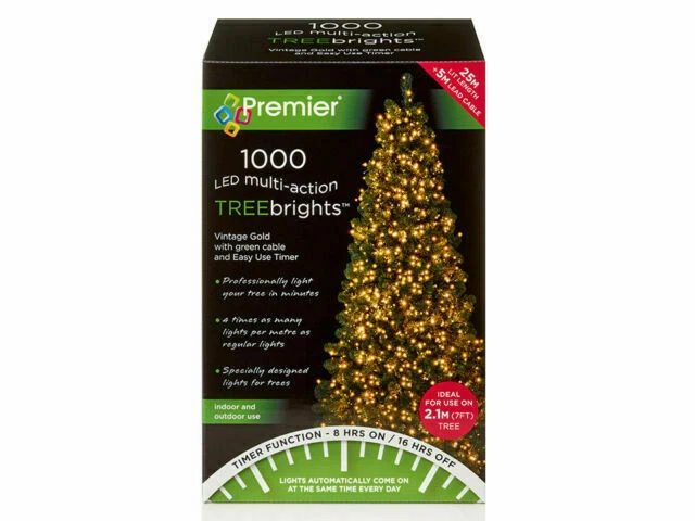 Premier 1000 LED Treebrights - Vintage Gold