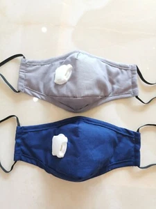 2 Piezas Mascarillas Niños Niños con VÁLVULA incluyen 2 Filtros Niños Niñas Reutilizables - Imagen 1 de 9