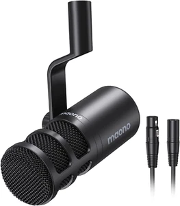XLR Podcast Microphone Cardioid Studio Dynamic Mic for Vocal Recording... - Picture 1 of 9