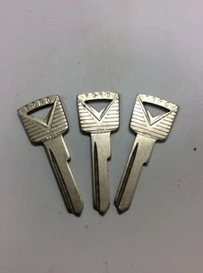 NEW LOT of (3) UNCUT Ford H27 Ignition/Door Key Blanks 52-67 Cars? Repro? - Picture 1 of 2