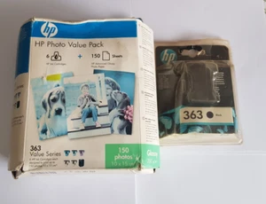 Genuine HP 363 Photo Pack 6 Ink Cartridges + Extra Black Ink NEW Expired 2009 - Picture 1 of 9