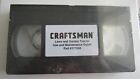 Craftsman Lawn and Garden Tractor Use & Maint. Guide Part #172245 VHS