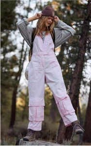 Free People Movement Go West Jumpsuit Pink Size S RRP £140 - Picture 1 of 12