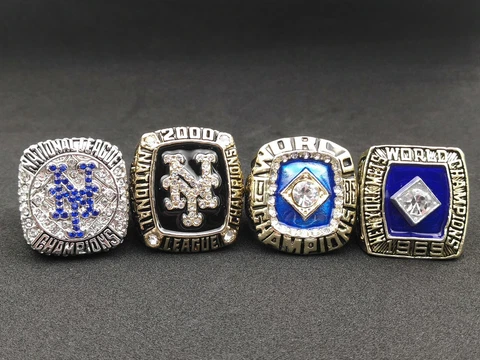 4 rings 1969 1986 2015 2000 New York Mets championship ring gift Cover