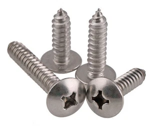 Tornillo de madera con cabeza de armadura grande M3 M4 A2 304 SS - Imagen 1 de 8