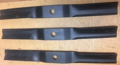 New, Genuine Woods 53555KT 72" grooming finish mower blades - set of 3 - RD7200 - Image 1 of 3