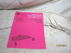 OMW16223 JOHN DEERE 727 ROTARY CUTTER OPERATOR OWNERS MANUAL NEW DEALER COPY - Picture 1 of 2