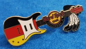 HOLLYWOOD FL SEMINOLE INDIAN TRIBAL COLORS & FEATHERS GUITAR Hard Rock Cafe PIN - Picture 1 of 1