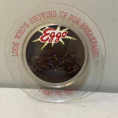 Batman Bat Signal 1997 cambio de color Kellog's Eggo Waffles placa transparente Foto 1 de 3